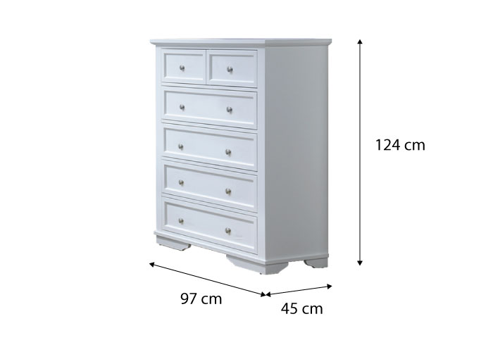 Devon 6 Drawers Chest